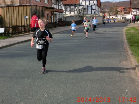 Wie Leonie gewinnt auch Lea gewinnt ihre Altersklasse.