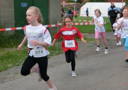 Juliana kutz nach dem Start.