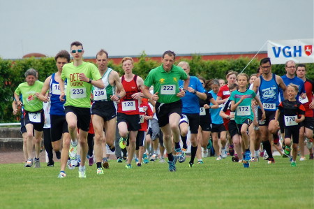 Der 3,3 km - Start ist erfolgt.