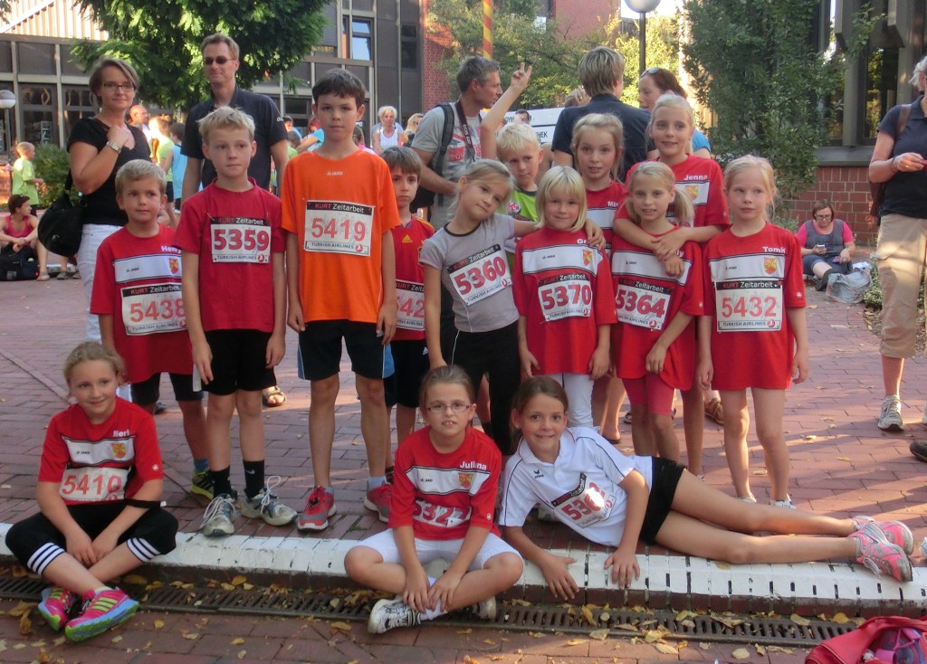 Unsere jungen Läuferinnen und Läufer kurz vor dem Start.