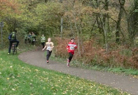 Hannes nach der Hälfte des Rennens auf Platz 9.