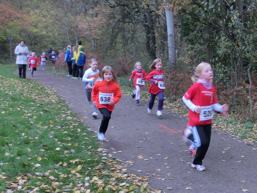 Johanna bei der Hälfte der Laufstrecke.