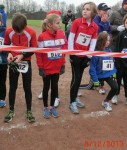 Leonie wartet auf ihren Start.