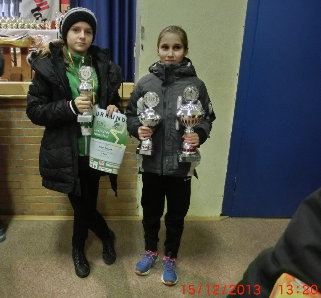 Natalie wird Zweite und Leonie sogar zweimal Erste.