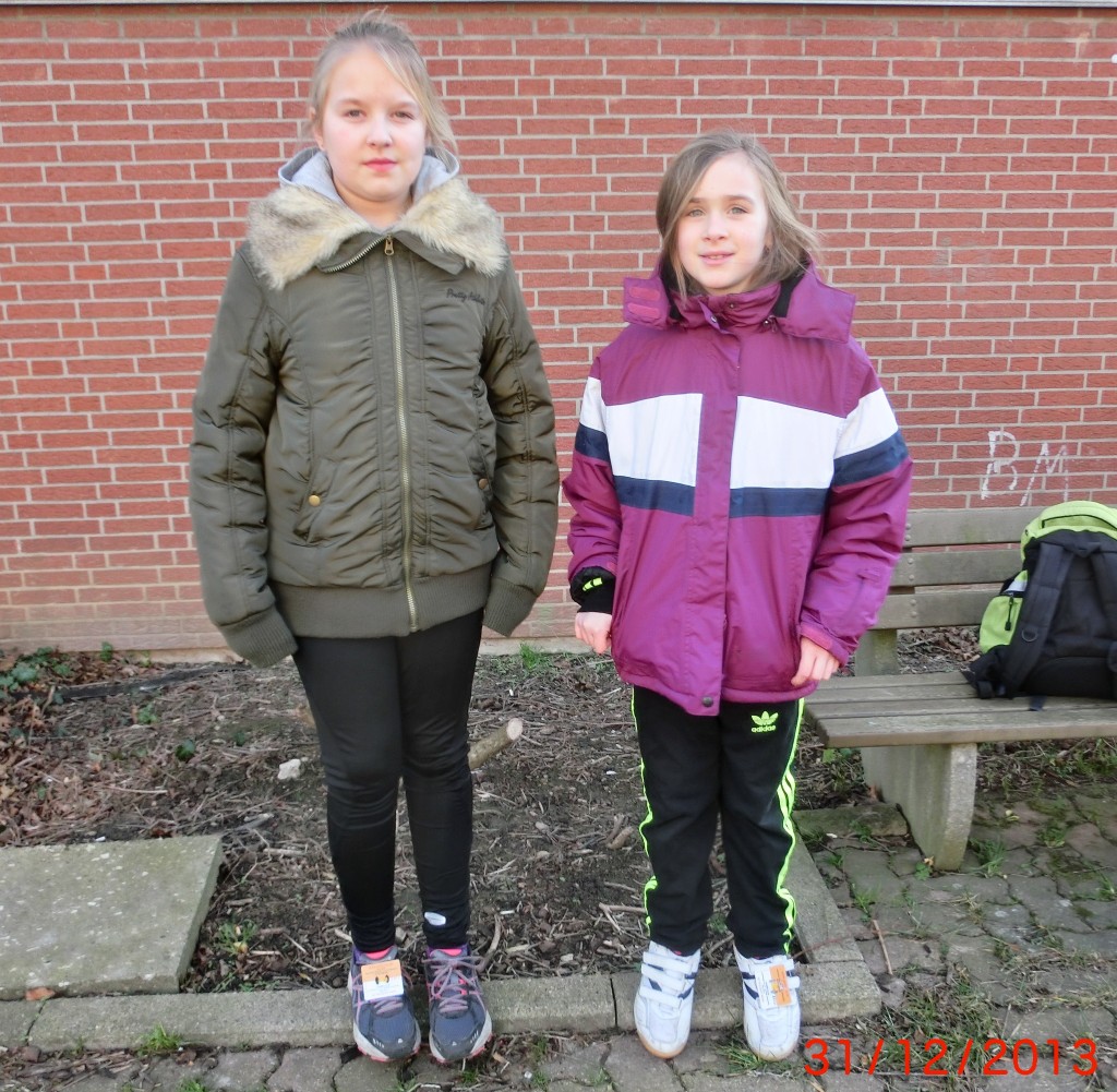 V.l.: Lea Foerster und Birte Schneider kurz vor ihrem Start