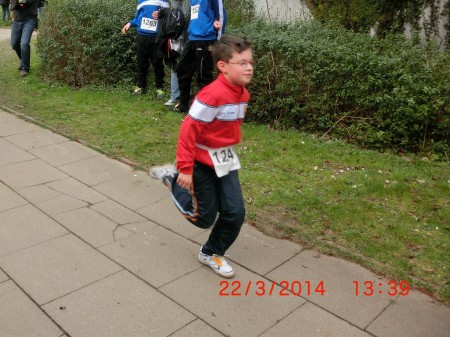 Ben hat seine 2000 m gleich geschafft.