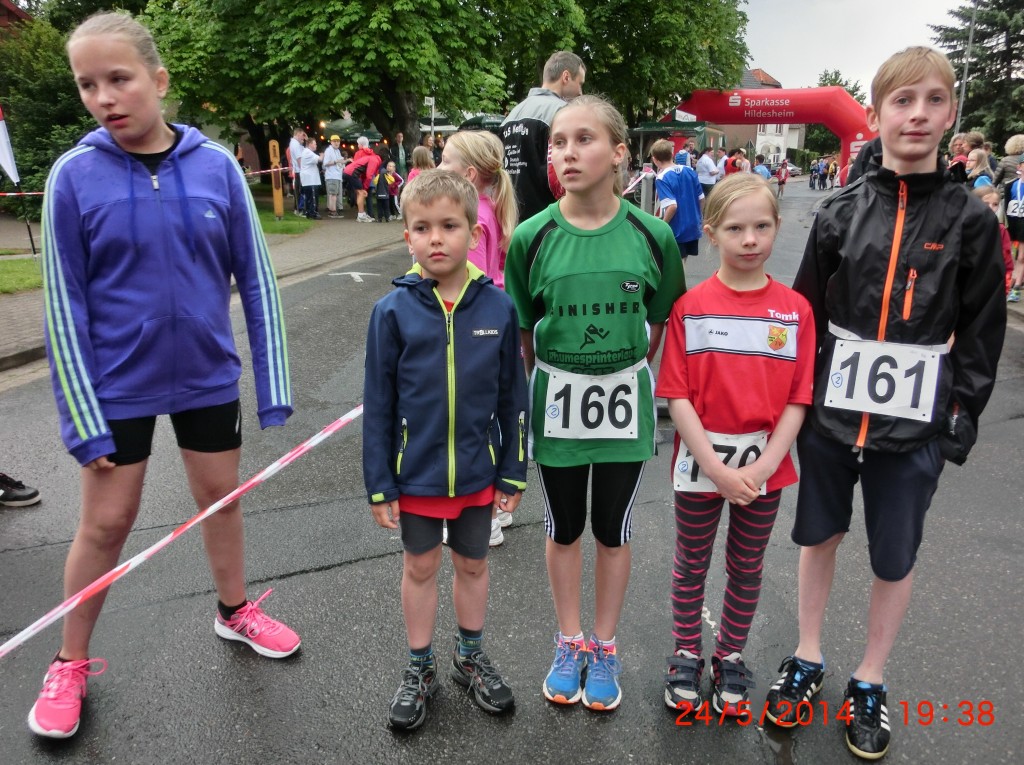 Unsere MTV-Starter: v.l.: Lea Foerster, Henry Schulze, Leonie Brokof, Tomke & Keno Schoeppe.