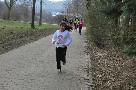 Auch Melissa läuft heute erst zum Zweiten mal.