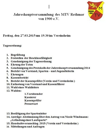 JHV MTV Rethmar
