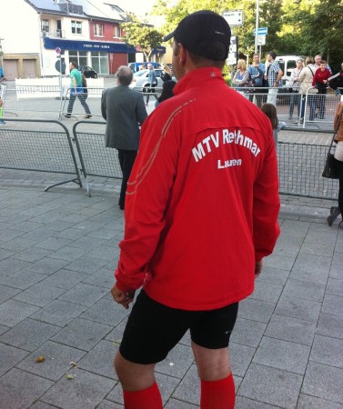 Andreas wartet auf seinen Start.