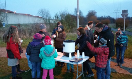 Der Glühwein und der Kinderpunsch schmecken besonders gut nach der langen Wanderung.