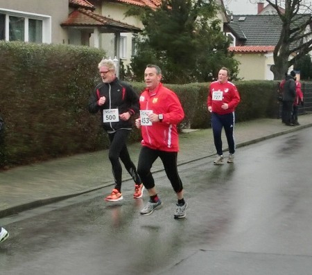 Peter in der letzten Kuve vor dem Ziel.