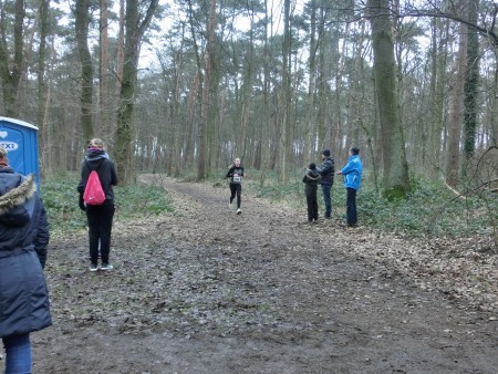 Marit an der 1600 m-Marke.