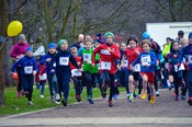Der 1300 m - Start ist erfolgt. Max ist ganz vorn mit dabei