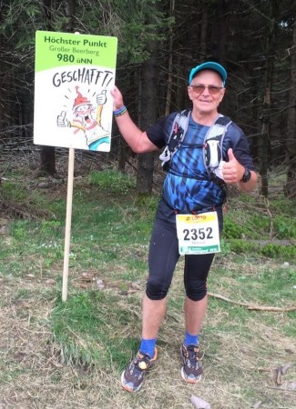Der höchste Punkt der Laufstrecke ist erreicht !!