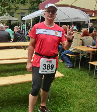 Gleich geht es für Helmut auf die Runde durch die Leinewiesen.