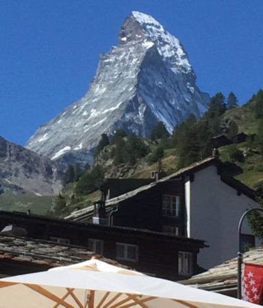 Das Matterhorn, der Berg der Berge und Namensgeber des Laufes.