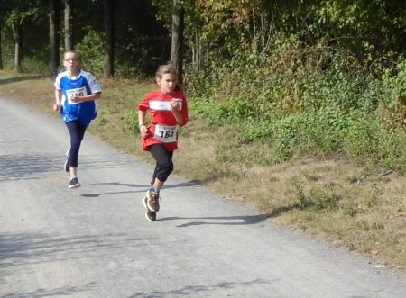 Isabelle kurz vor dem Ziel.