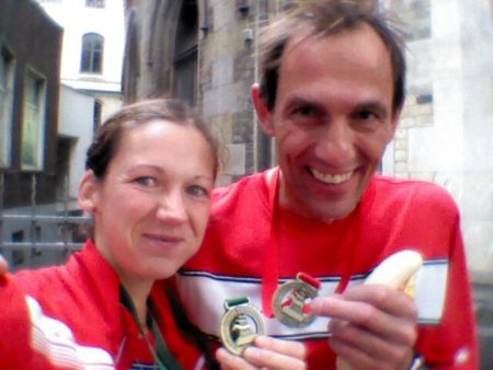 Es ist geschafft - Die Medaille, der Lohn für die heutige Anstrengunng.